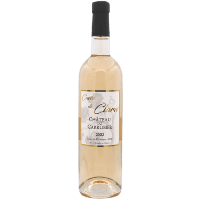 Chateau de Carrubier, Cote de Provence AOP, Cuvee de Clara, France, 2022